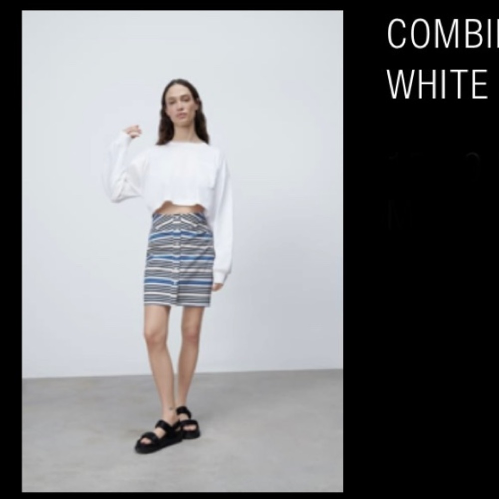 Shirt and skirt attached